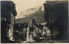 Zermatt   VS  -  Dorfstrasse       um 1922