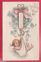 PRÄGEKARTE, FRÖHLICHES NEUJAHR, 2.1.1908