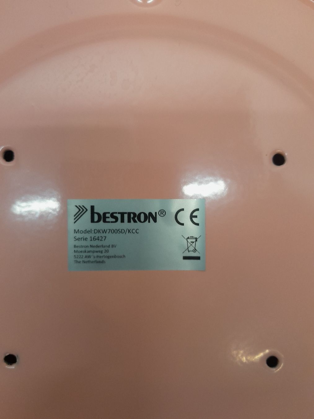 Bilance da cucina: Retro Küchenwaage Bestron, Pink – Usato da Oberneunforn venduto da Urstin 2