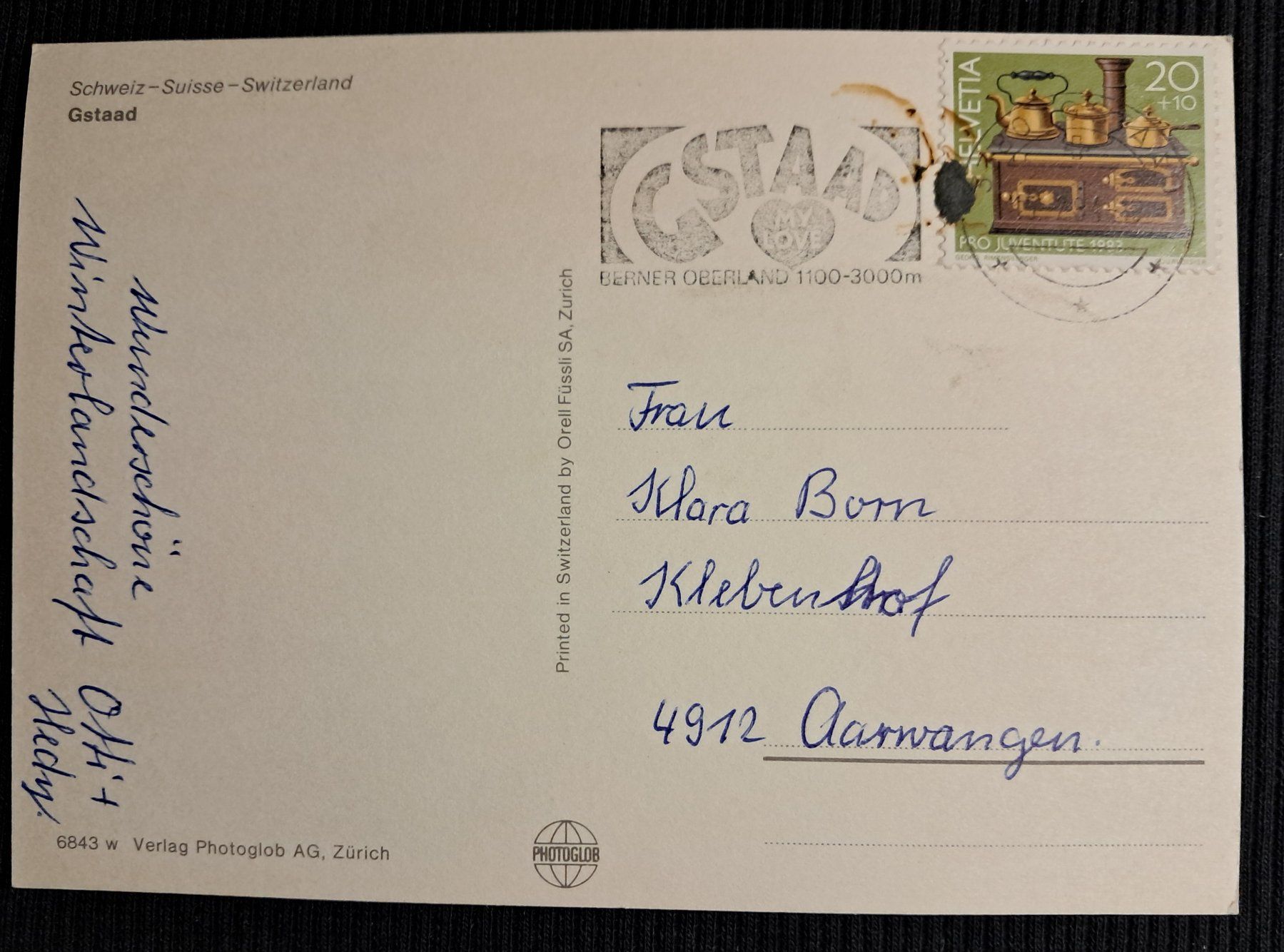 Cartoline postali: GSTAAD - WINTERSPORT – Usato da Ponto Valentino venduto da giorgia06 1