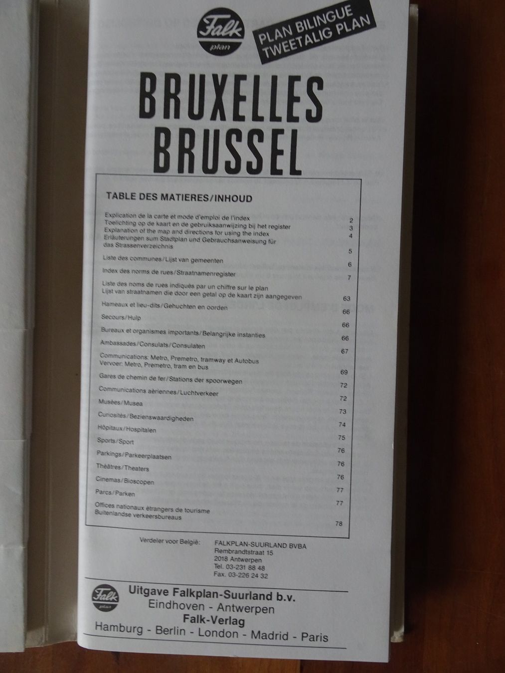 Cartes géographiques & atlas: Falk Stadtplan Brüssel – D'occasion à männedorf par purzelchen 4
