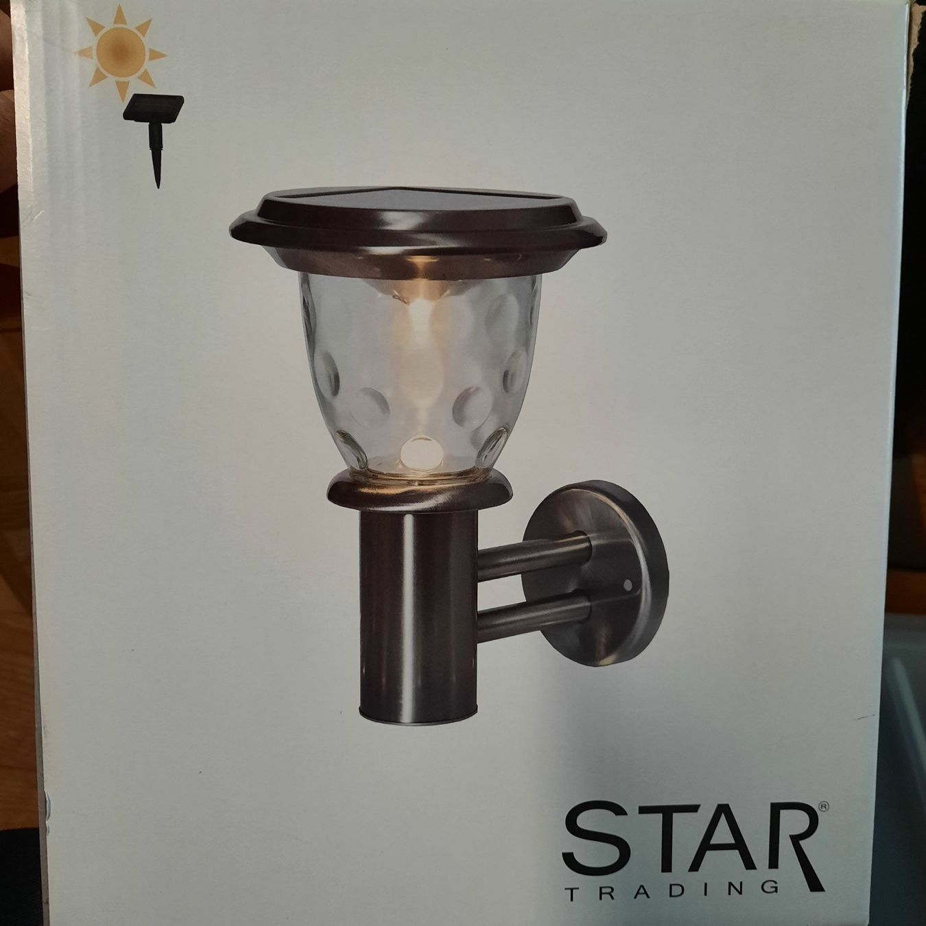 Lampade: Eingangslampe Außen Lampe LED-Solar-Wand-/Wegeleuchte – Nuovo e nell'imballaggio originale da Widnau venduto da Senna7 2