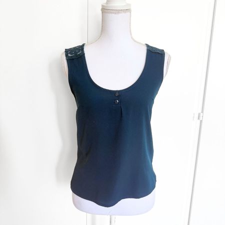 NAF NAF Top Bleu Canard / Turquoise Foncé - Taille XS