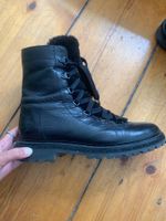 Bottes en cuir noir drindl & bua