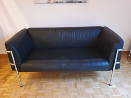 Zweiersofa schwarz Interio