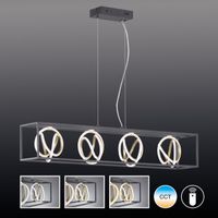 LED Pendelleuchte, 110 cm x 20 cm, Gold