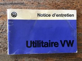 Notice d’entretien utilitaire VW