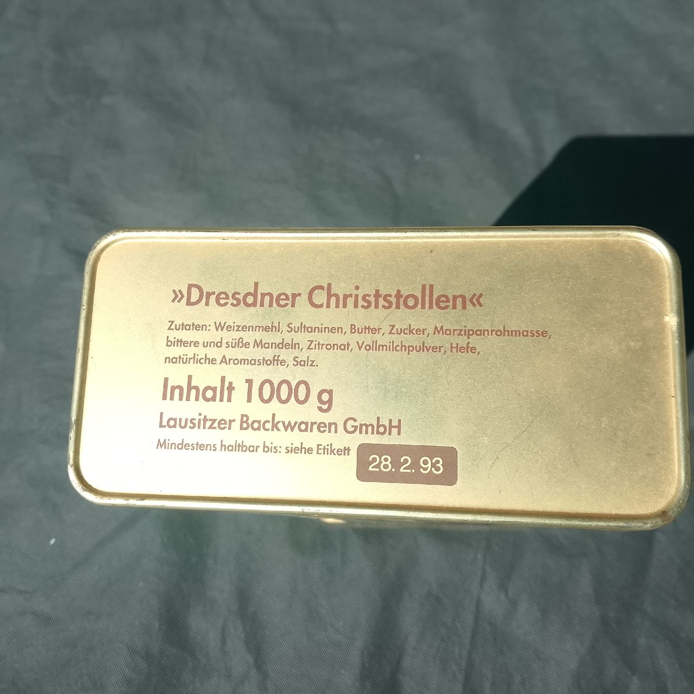 Barattoli: Blechdose Dresdner Christstollen – Usato da Luzern venduto da toenu23 4