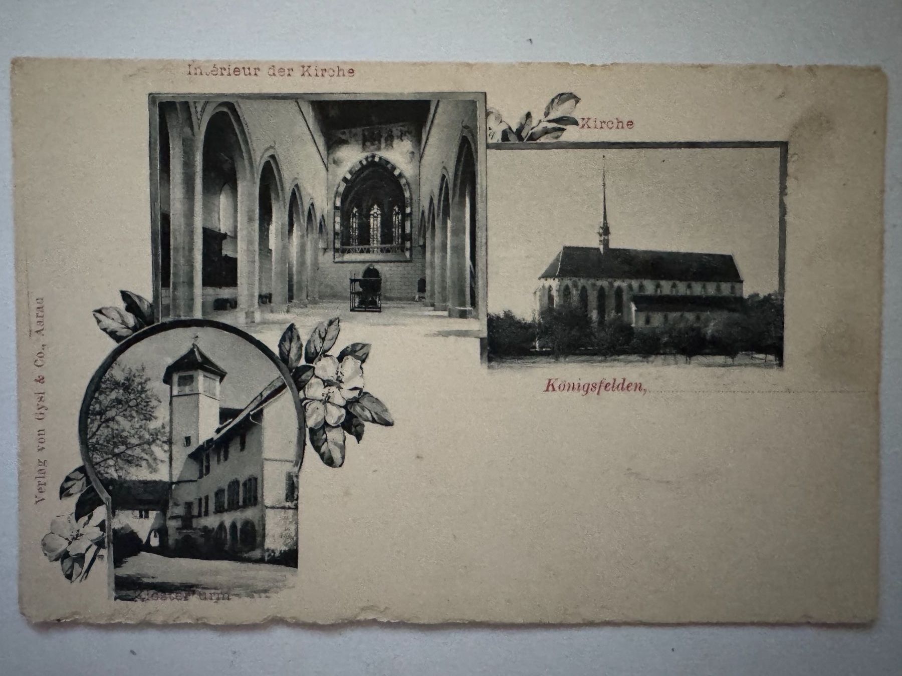 Cartoline postali: KÖNIGSFELDEN - Windisch - Ansichtskarte – Usato da Tegerfelden venduto da siebenmacky