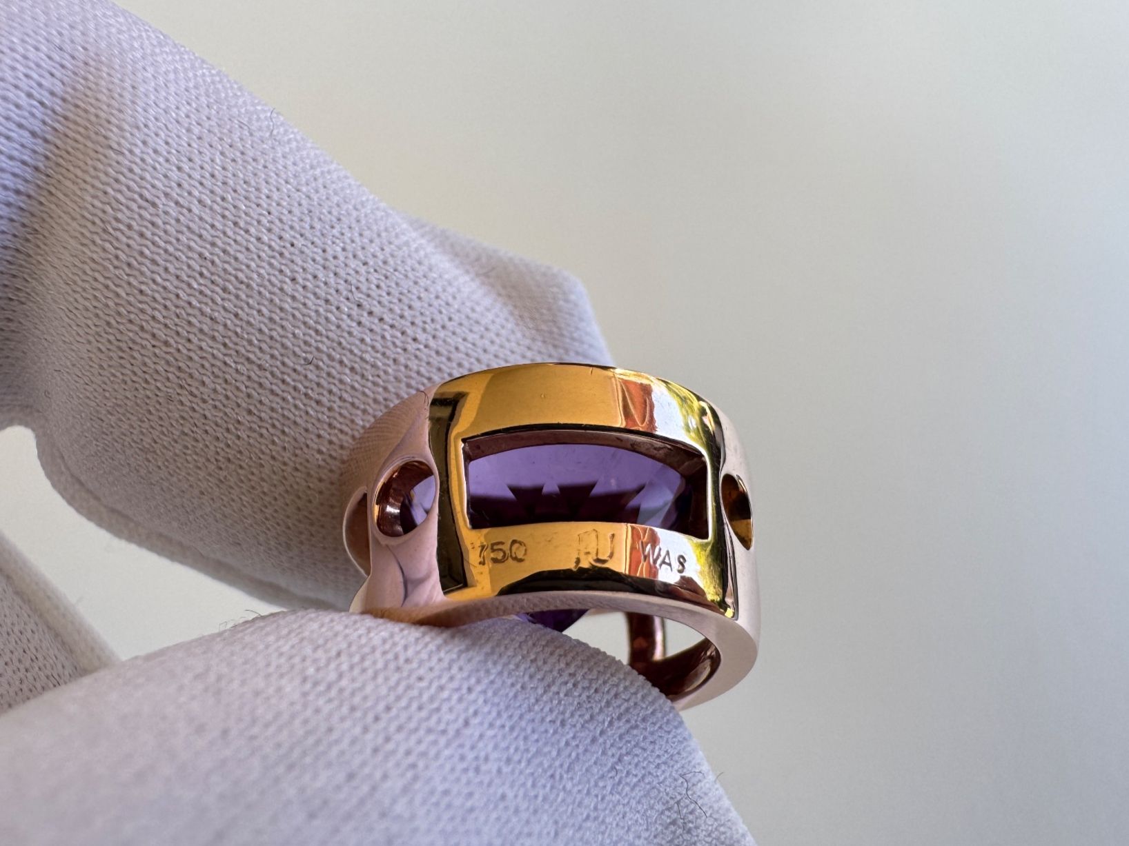 Anhänger: Pendentif en Or Rose 18ct., Améthyste. – Gebraucht aus Geneve von iBest 3