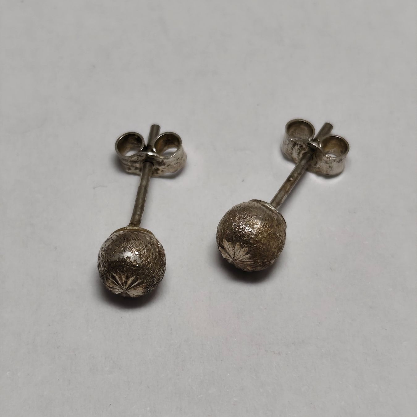 Orecchini pendenti & Orecchini a lobo: Vintage Silver silber Stud Earrings Boucles d'Oreilles #A4 – Usato da Châtelaine venduto da Tropic.Watch2