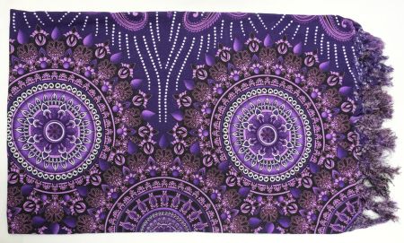 XL Sarong Lunghi Pareo, 190cm, Viskose Tuch, Schal Umhang