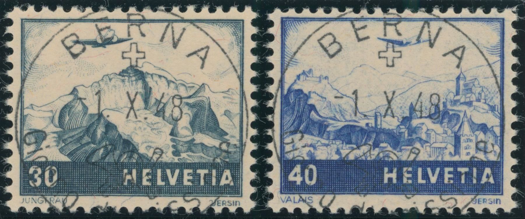 Tutti i francobolli: 1948 - Flugpost - ET Voll · it – Usato da Schindellegi venduto da leecollect