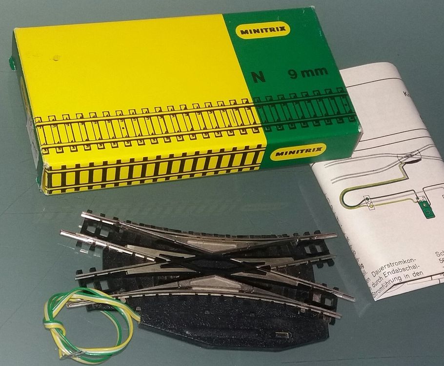 Minitrix N 4968 - - elektr. Kreuzungsweiche | Kaufen auf Ricardo