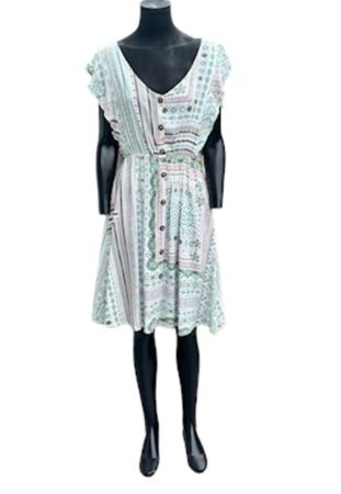 Sommerkleid, bunt gemustert Gr. 38 🌸👗☀️