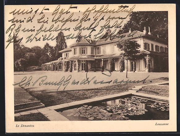 Cartes postales: AK Lausanne, Le Denanton, 1938 – D'occasion à Berlin par bartko-reher
