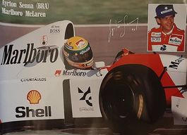 Ayrton Senna affiche publicitaire Marlboro McLaren 1993