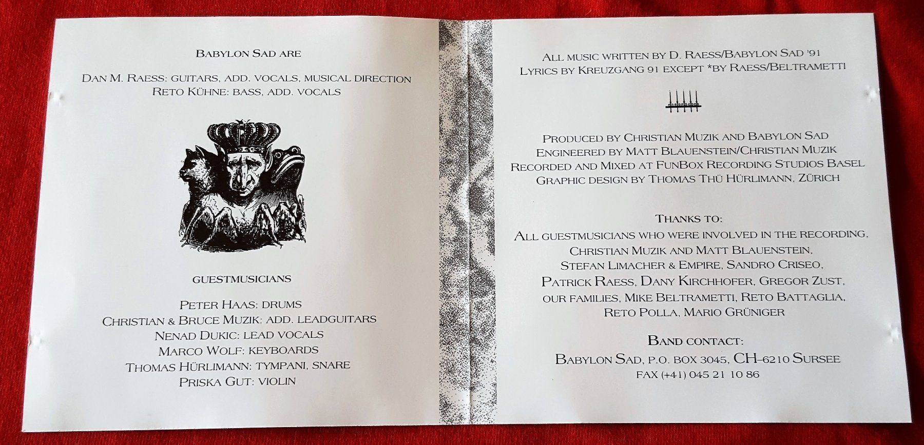 CDs: Babylon Sad ‎– Kyrie - CD - 1992 - Rare First Press – D'occasion à Uster par Zardodel 5