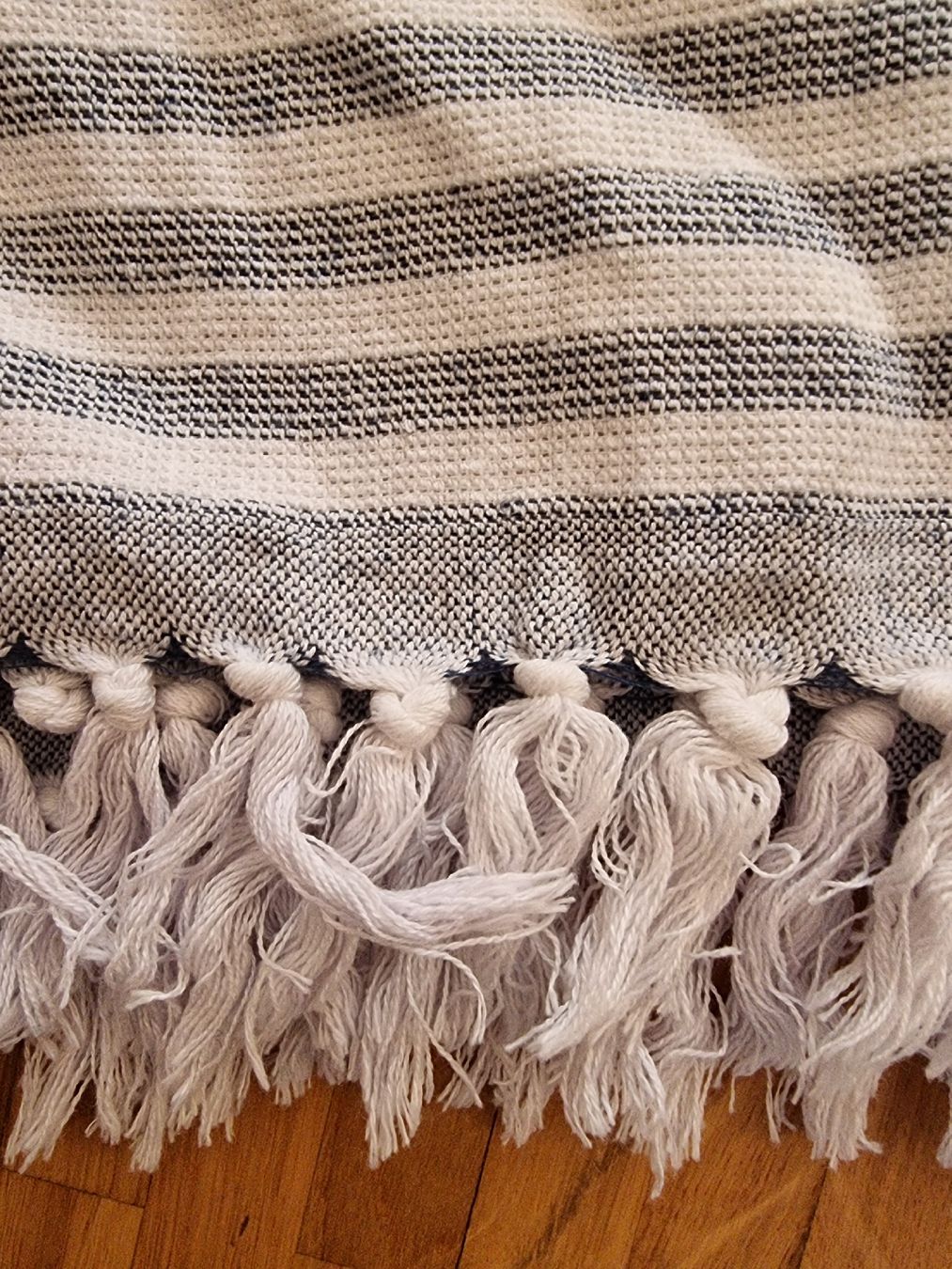 Badetücher: Linge de bain rayé bleu et blanc coton – Neu (gemäss Beschreibung) aus Veyrier von Leilazizou 3
