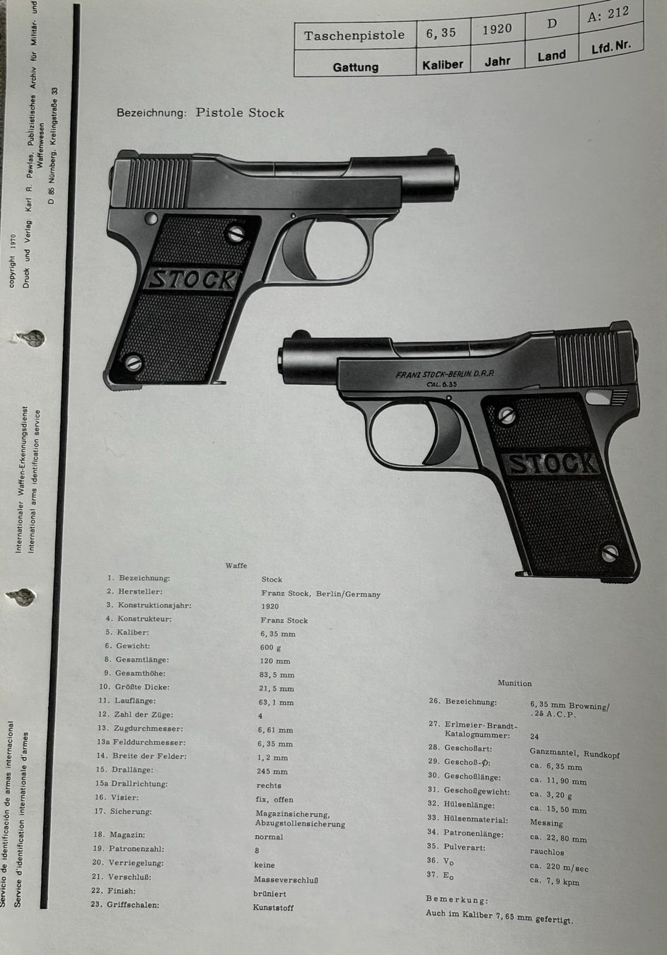 Schweizer Armee Armi bianche: PISTOLE STOCK – Usato da Ostermundigen venduto da Wyatt-Earp 1