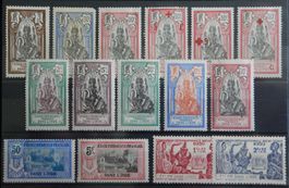 Französisch Indien ex. Kat. 43-117 */(*)/gest. 1915/39