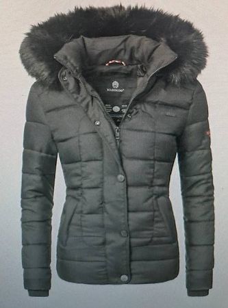 Veste manteau hiver matelassé Marikoo noir taille M