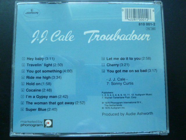 CD: J.J. Cale - Troubadour – Usato da Au ZH venduto da sikoku 2