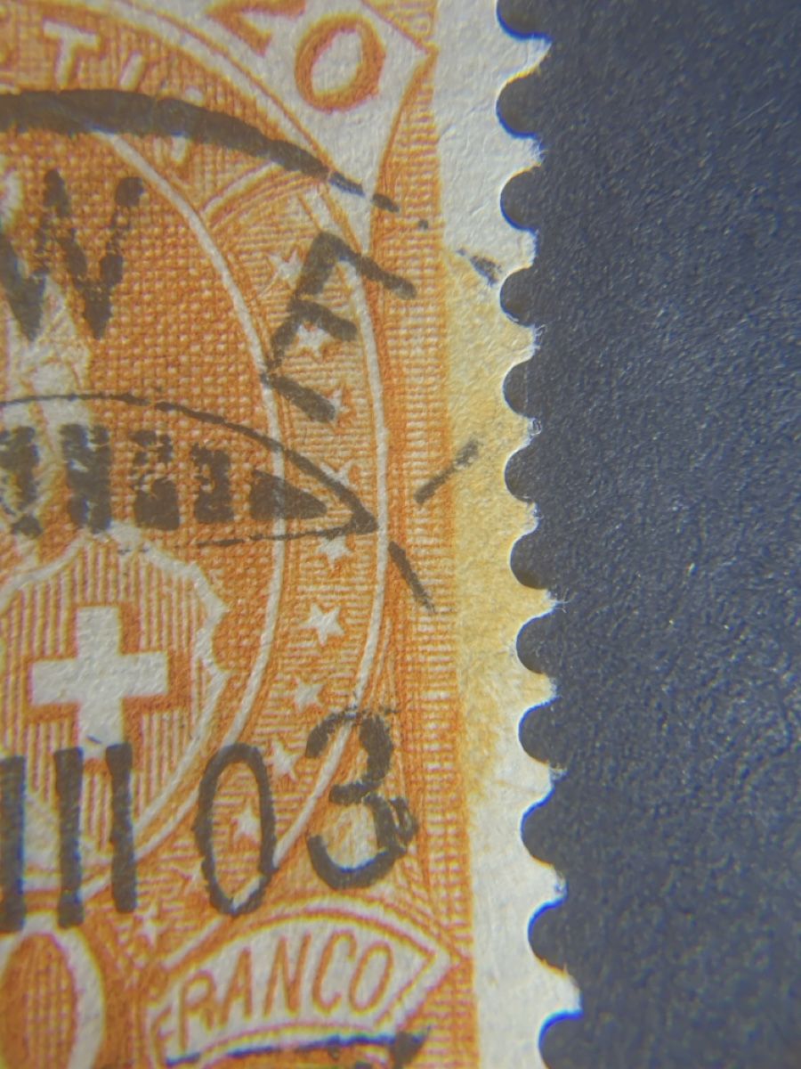 Tutti i francobolli: Znr 66E Grosse Farbfleck Top Abart – Usato da Muri AG venduto da Briefmarke-Schweiz 3