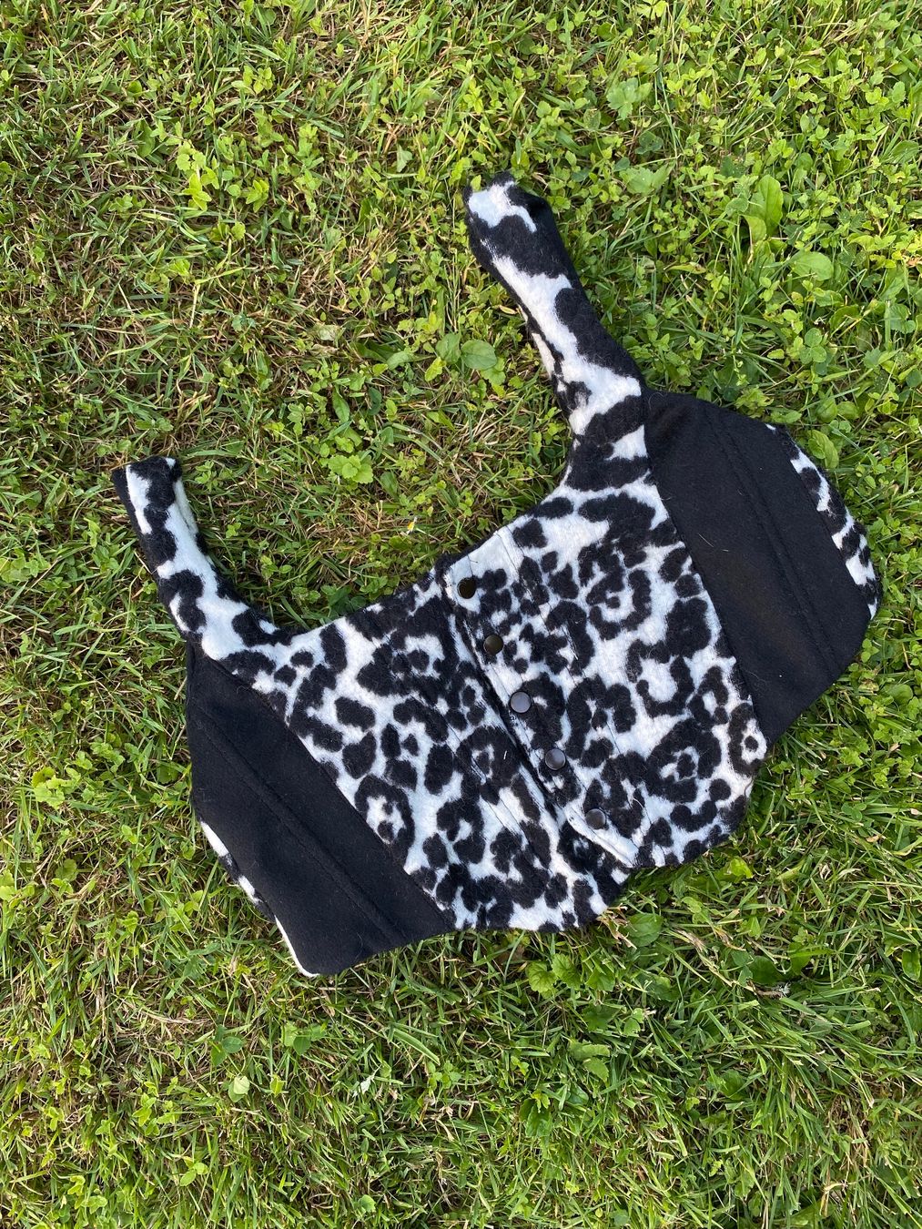 Top: Bustier, korsett grösse s, schwarzweiss Musterung – Nuovo e nell'imballaggio originale da lommis venduto da inf_thv8