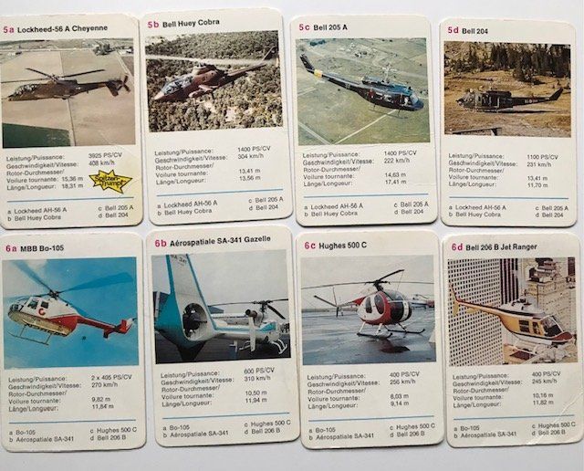 Giochi: Quartett Hubschrauber Art.Nr. 631 6771 – Usato da Zürich venduto da gigimai67 4