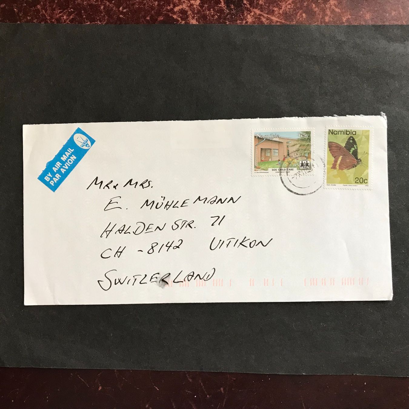 Alle Briefmarken: NAMIBIA, 6 Briefe – Gebraucht aus Uitikon Waldegg von Gooddeal05 3
