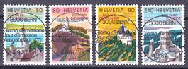 1987, Nr. 753-756 mit Vollstempel ET