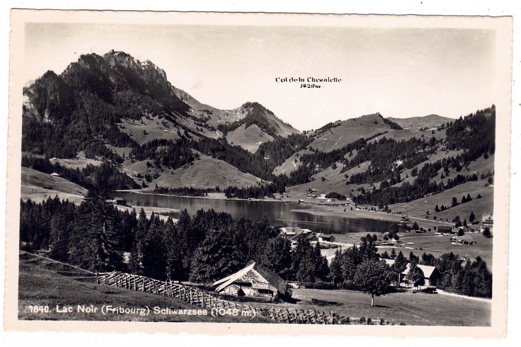 Ansichtskarten: Lac Noir (Fribourg) – Gebraucht aus La Tour-de-Peilz von amjust