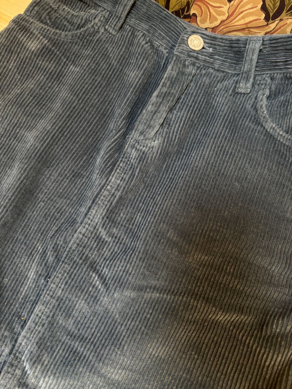 Gonne: Knowledge Cotton Apparel, blauer Rock Cord XS – Usato da Birmenstorf AG venduto da Oceanzz 4
