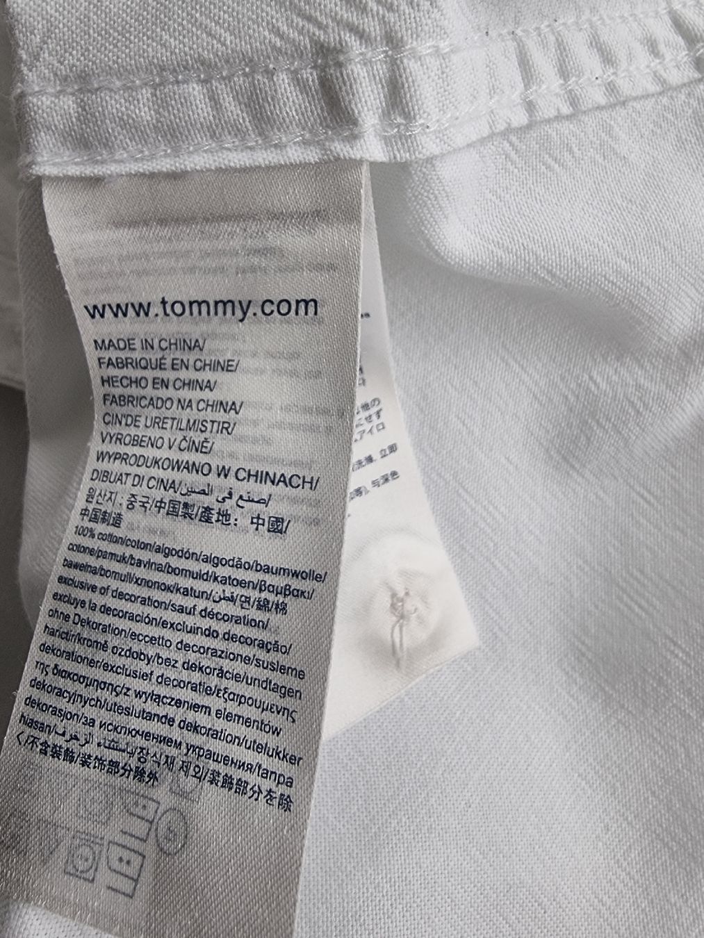 Tommy Hilfiger Camicette: Tommy Hilfiger Hemd Weiss Gr. S – Usato da Uttwil venduto da frosch2711 3