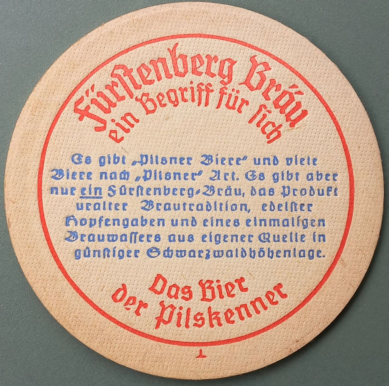 Fürstenberg Sottobicchieri: Bierdeckel - Fürstenberg - D – Usato da Niederuzwil venduto da lubimaja 1