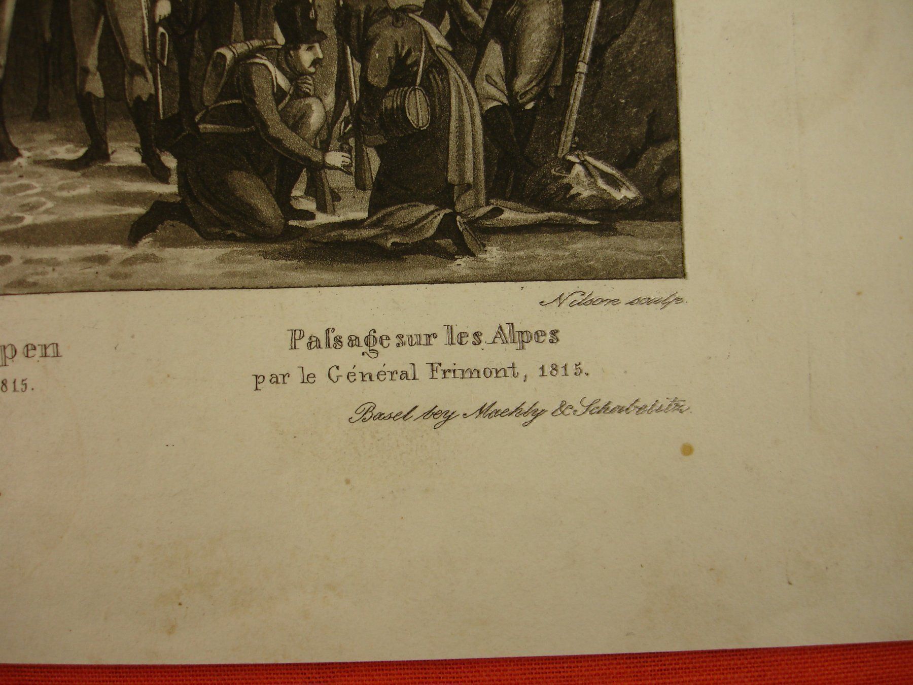 Stiche: FRIMONT ALPENÜBERQUERUNG, AQUATINTA 1837 – Gebraucht aus Grüningen von Kartensammler 4