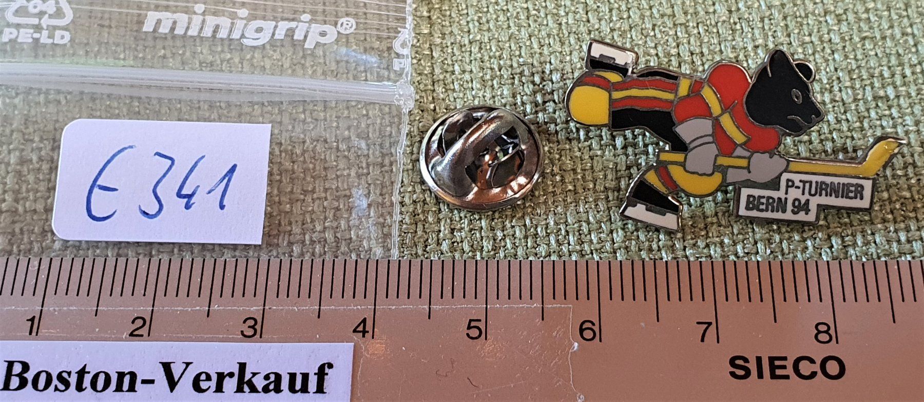 Spille: E341  Pin Eishockey Polizei Turnier Bern – Usato da Reinach BL venduto da Boston-Verkauf 2