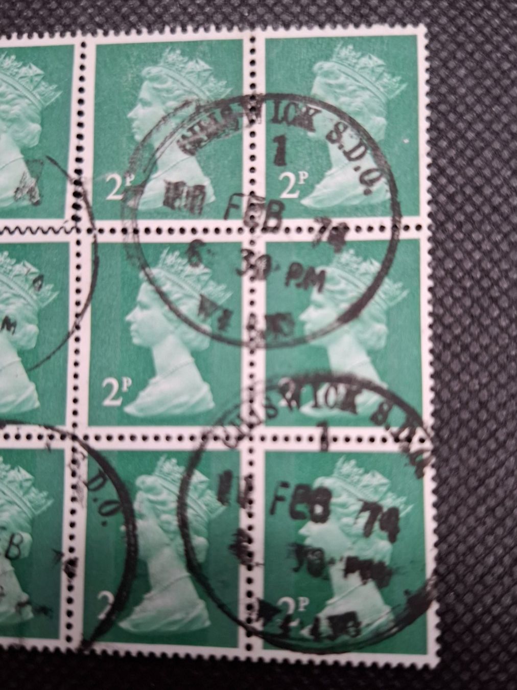 Alle Briefmarken: England  9er Block     /   362 – Gebraucht aus Rümlang von coh_87ww 1