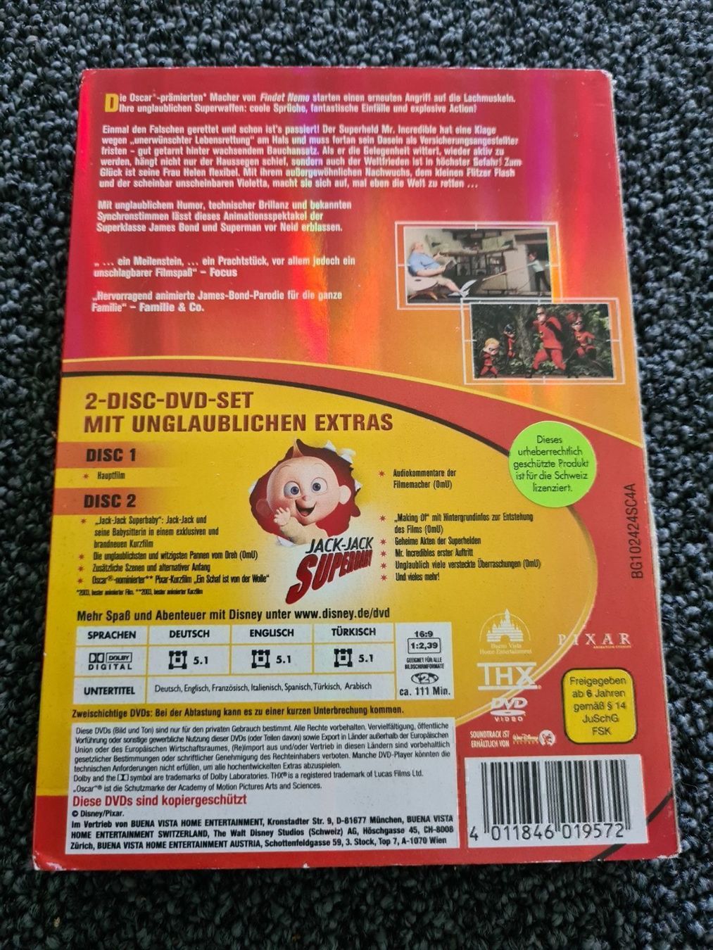 Tutti i DVDs: DIE UNGLAUBLICHEN(8063) – Usato da Ruswil venduto da Ruck.Zuck. 1