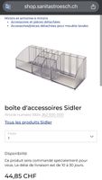 Boîte de rangement Sidler transparente- État impeccable!