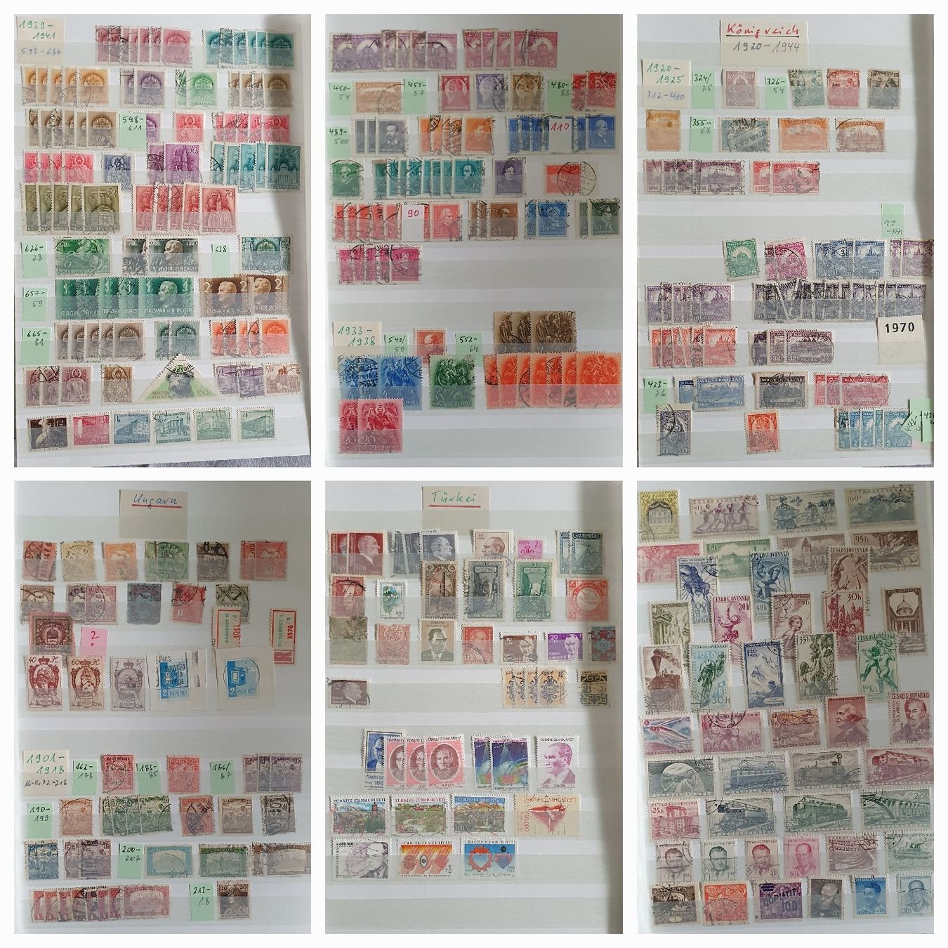 Tutti i francobolli: Album Briefmarken Tschechien - Ungarn – Usato da Kreuzlingen venduto da Rschweiz1 6