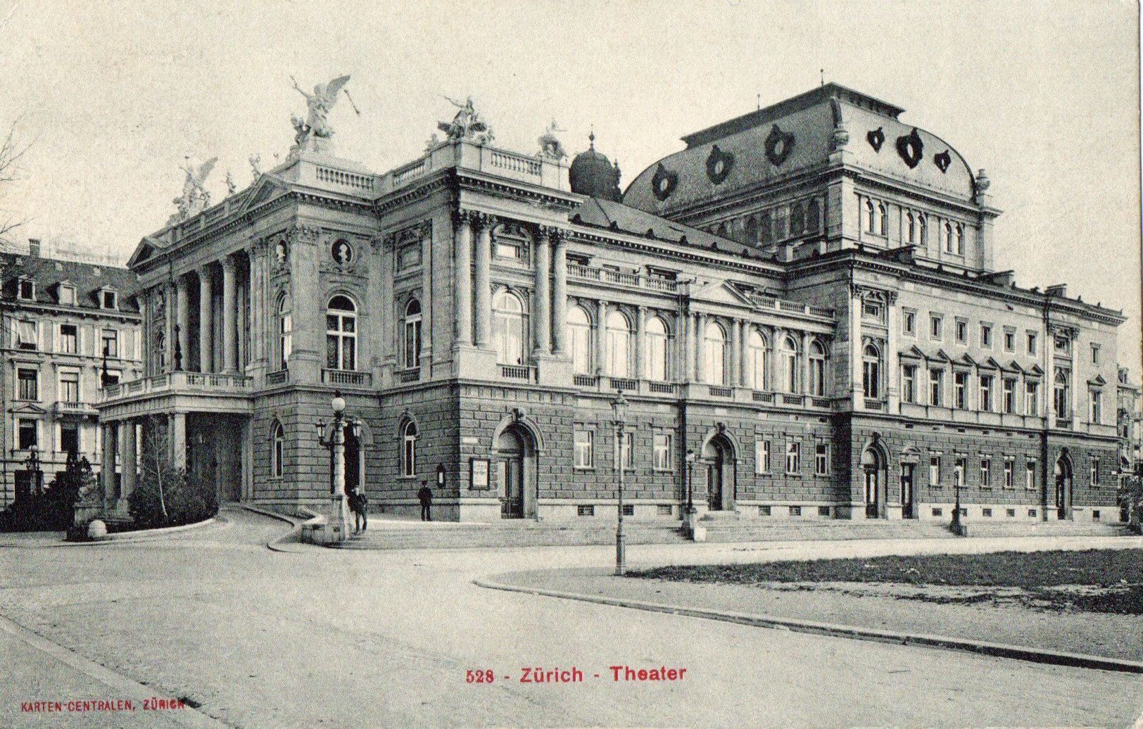 Ansichtskarten: Zürich - Theater – Gebraucht aus Melano von pisonsdro