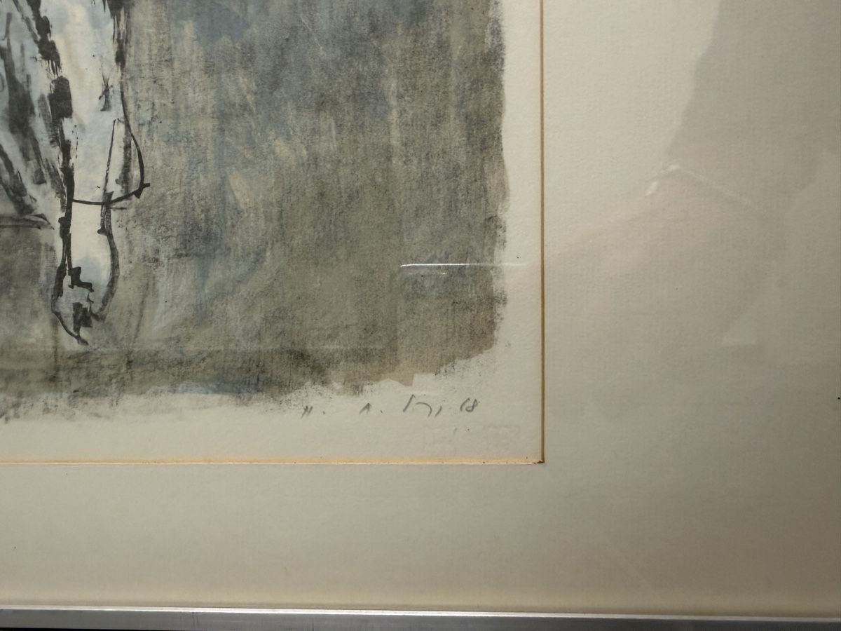 Grafica & Litografie: Hermann Alfred SIGG Lithographie, gerahmt 1986 – Usato da Dielsdorf venduto da pimping 3