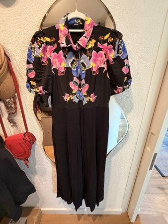 Desigual Black Floral Dress, Size 38 - Summer Ready!