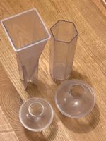 Kerzengiess-Formen, 4 Stück, verschiedenen Formen, 6-23cm