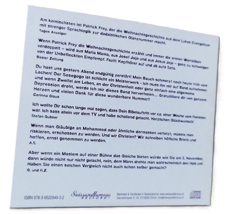 Audiolibri: Die Weihnachtsgeschichte erzählt von Patrick Frey (CD) – Usato da Wilen b. Wollerau venduto da morethanmusic 2