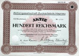 AG Zuckerfabrik Haynau - 1928