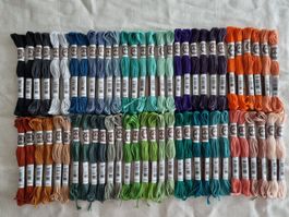 DMC Retors Mat Stickgarn – 60 Stränge, je 2 Farben–LOS LAN16