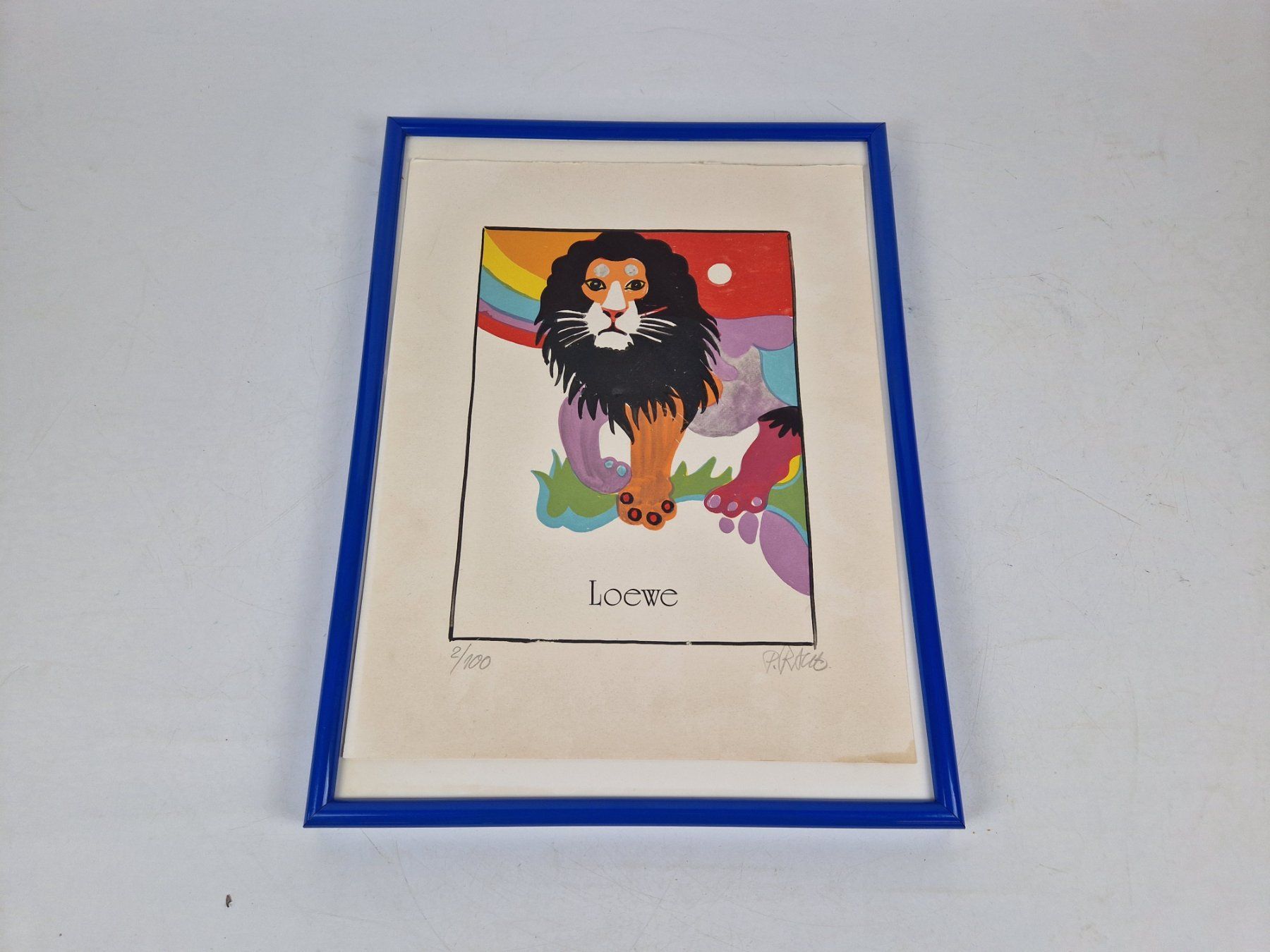 Posters & Illustrations: Kunstdruck "Sternzeichen Löwe" - gerahmt – D'occasion à Muhen par Restwert_Muhen